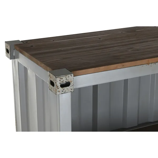 Plaukti Home ESPRIT Pelēks Debesu zils Metāls Koks MDF 87 x 44 x 168,5 cm