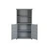 Plaukti Home ESPRIT Pelēks Debesu zils Metāls Koks MDF 87 x 44 x 168,5 cm