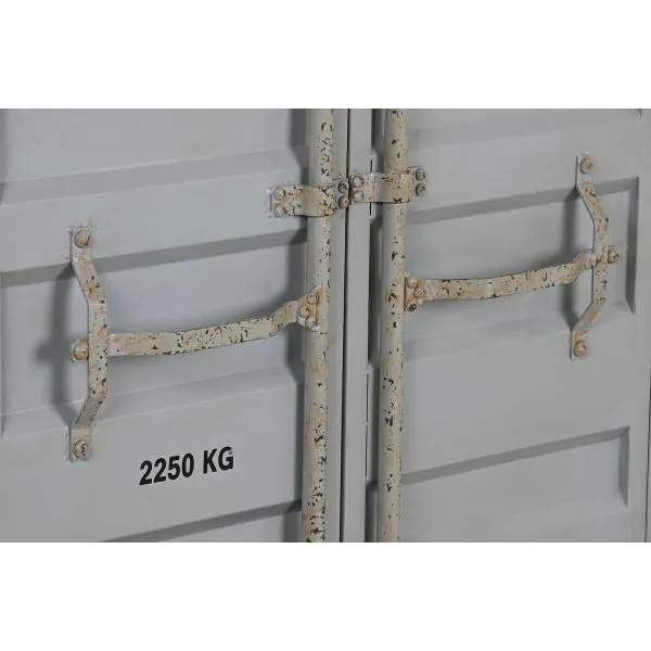 Plaukti Home ESPRIT Pelēks Debesu zils Metāls Koks MDF 87 x 44 x 168,5 cm
