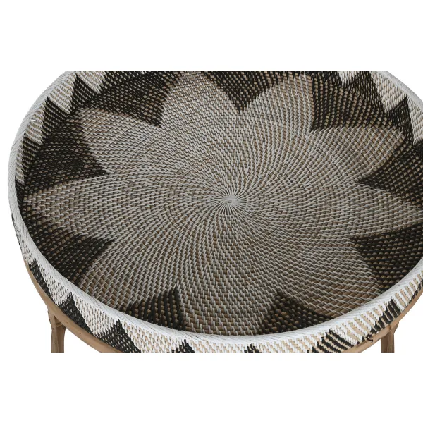 Набор из двух столиков Home ESPRIT ротанг 70 X 70 X 52 cm