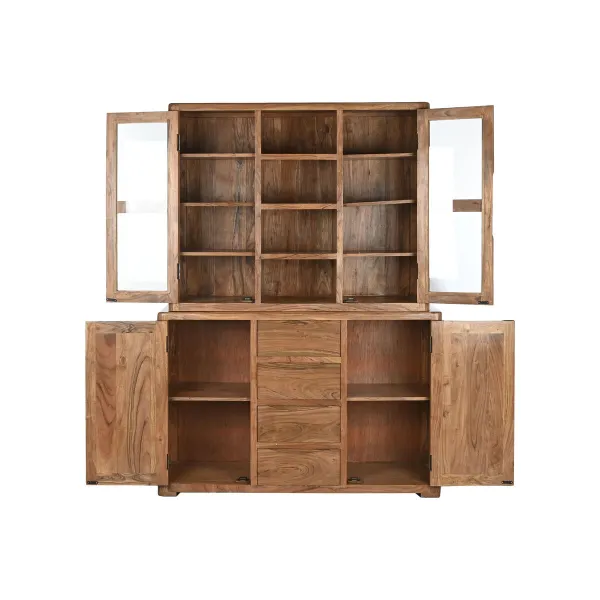 Rhythm stendas Home ESPRIT Ruda Stiklas Akacija 140 x 45 x 180 cm