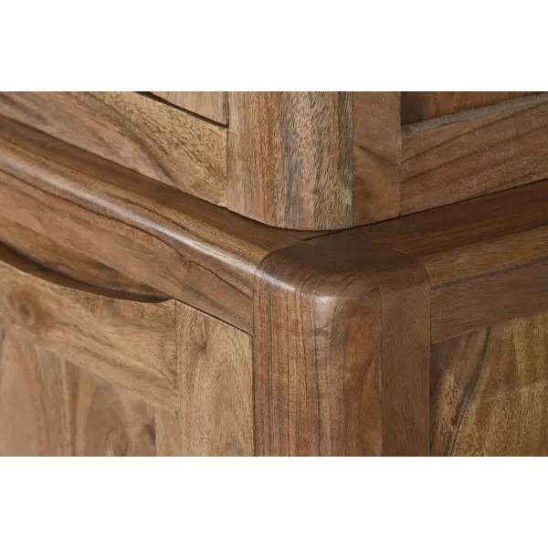 Rhythm stendas Home ESPRIT Ruda Stiklas Akacija 140 x 45 x 180 cm