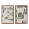 Картина Home ESPRIT Хлопок древесина акации 43 x 3 x 63 cm
