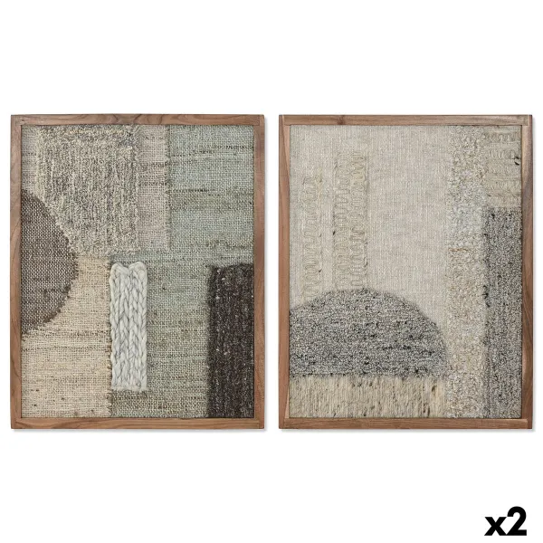 Maalaus Home ESPRIT Puuvilla Akaasia 60 x 3 x 75 cm