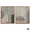 Painting Home ESPRIT Cotton Acacia 60 x 3 x 75 cm