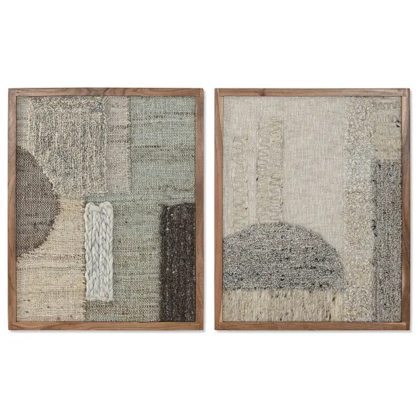 Maalaus Home ESPRIT Puuvilla Akaasia 60 x 3 x 75 cm