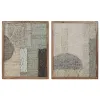 Картина Home ESPRIT Хлопок древесина акации 60 x 3 x 75 cm