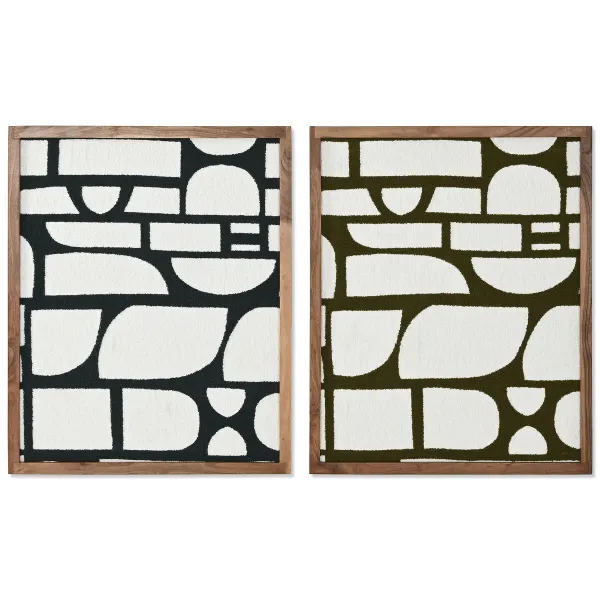 Картина Home ESPRIT Хлопок древесина акации 60 x 3 x 75 cm