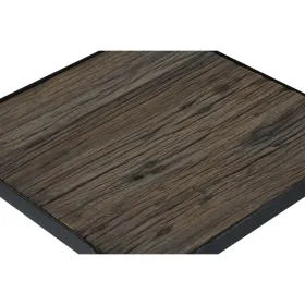Set of 2 tables Home ESPRIT Black Natural 38 x 38 x 75 cm