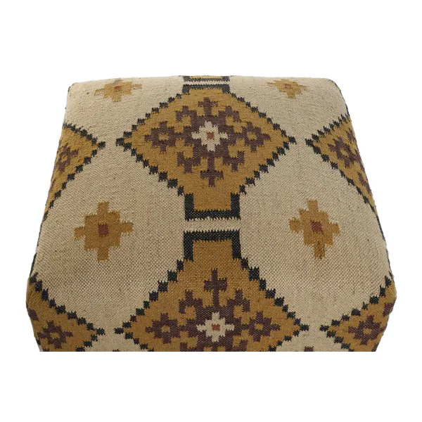 Jalkatuki Home ESPRIT Beige Sinappi 80 x 80 x 44 cm