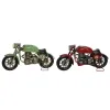 Decorative Figure Home ESPRIT Red Green Vintage 32 x 11 x 15 cm (2 Units)