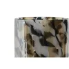 Žvakidė Home ESPRIT Juoda Kreminė Stiklas 12 x 12 x 11,5 cm