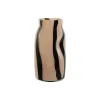 Vaza Home ESPRIT Juoda Kreminė Stiklas Šiuolaikiškas 15 x 15 x 29,2 cm