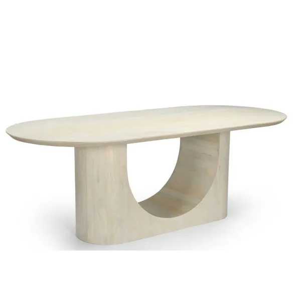 Pusdienu galds Home ESPRIT Balts Mango koks 220 x 100 x 76 cm
