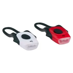 Dunlop - Set of Silicone Bicycle Lights Front and Rear LED