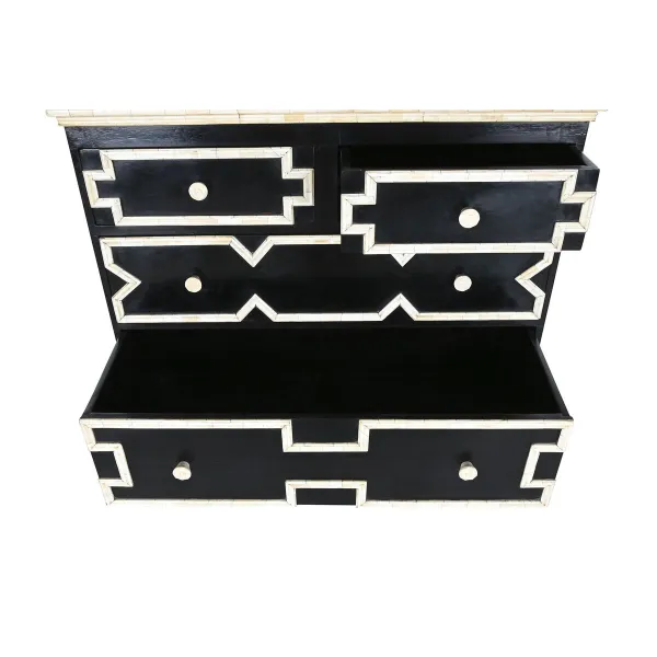 Комод Home ESPRIT Чёрный 111 x 51 x 99 cm