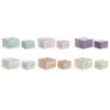 Lādīte Home ESPRIT Daudzkrāsains Rozā Ceriņš Mango koks 10 X 10 X 6,6 cm (2 Daudzums) (6 gb.)