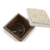 Jewelry box Home ESPRIT Multicolour Pink Lilac Mango wood 10 X 10 X 6,6 cm (2 Pieces) (6 Units)