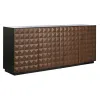 Indauja Home ESPRIT Ruda Juoda Medžio MDF 188,4 X 42,1 X 80,6 cm