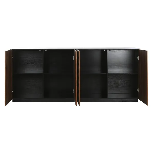 Bufete Home ESPRIT Brūns Melns Koks MDF 188,4 X 42,1 X 80,6 cm