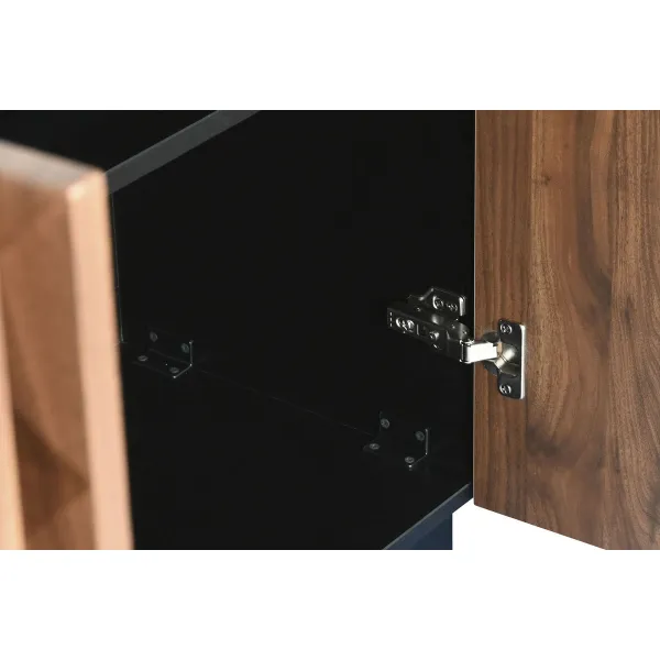 Устройство Home ESPRIT Коричневый Чёрный Деревянный MDF 188,4 X 42,1 X 80,6 cm