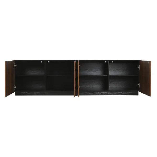 Televizoriaus baldai Home ESPRIT Ruda Juoda 161,2 X 40 X 45,5 cm