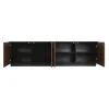 Televizoriaus baldai Home ESPRIT Ruda Juoda 161,2 X 40 X 45,5 cm