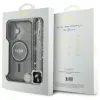 Guess IML Glitter With Pearl Strap MagSafe - Case for iPhone 16 (Black)