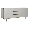 Sivupöytä Home ESPRIT Valkoinen Ruskea Kullattu Puu Puu MDF 183 X 41,5 X 80 cm