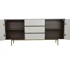 Sideboard Home ESPRIT White Brown Golden Wood MDF Wood 183 X 41,5 X 80 cm