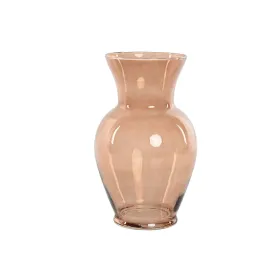 Vāze Home ESPRIT Dzintars Stikls Moderns 16 x 16 x 27 cm