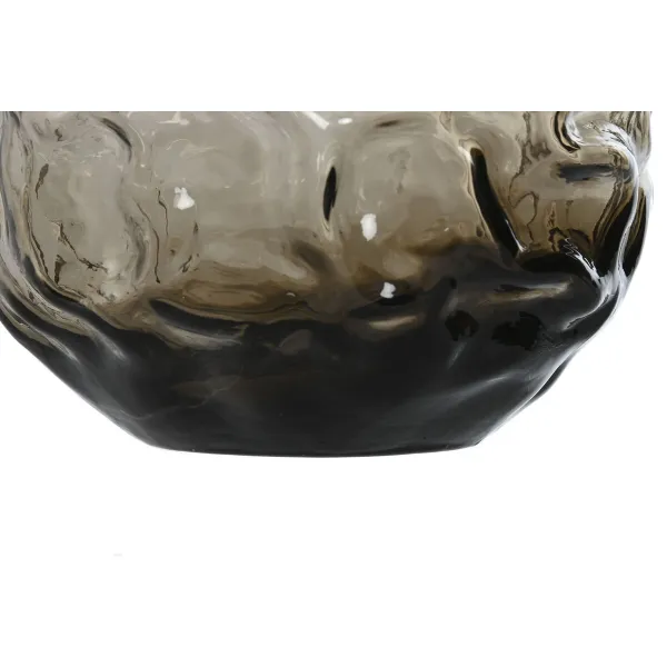 Maljakko Home ESPRIT Tummanruskea Kristalli Moderni 21,5 x 21,5 x 19 cm