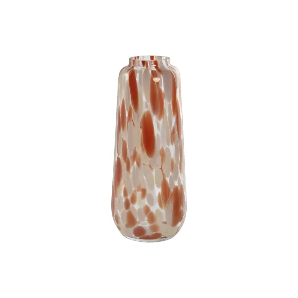 Maljakko Home ESPRIT Kerma Terrakotta Kristalli Moderni 12,5 x 12,5 x 30 cm