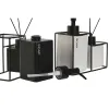 Набор для ванной Home ESPRIT Белый Чёрный Металл Dolomite 14,5 x 8 x 17 cm 2 Предметы (2 штук)