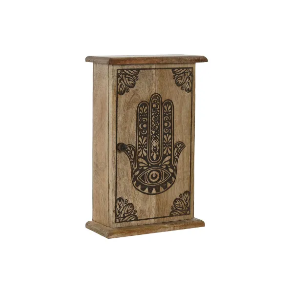 Avainkaappi Home ESPRIT Luonnollinen 18 x 7,5 x 28 cm