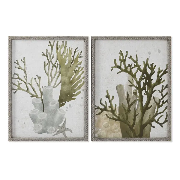 Paveikslas Home ESPRIT Stiklas Eglė 45 x 2 x 60 cm