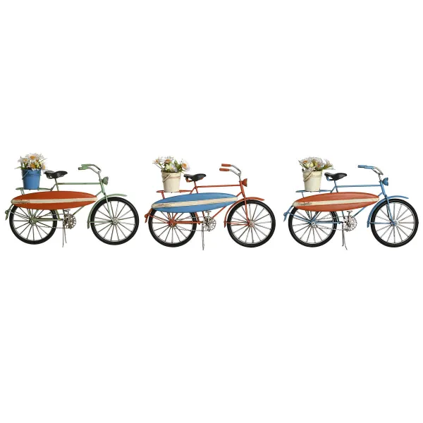 Dekoratīvās figūriņas Home ESPRIT Zils Zaļš Oranžs 31 x 8,5 x 19 cm (3 gb.)