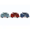Decorative Figure Home ESPRIT Red Sky blue Navy Blue 27 x 10 x 16 cm (3 Units)