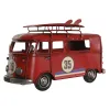 Decorative Figure Home ESPRIT Red Sky blue Navy Blue 27 x 10 x 16 cm (3 Units)