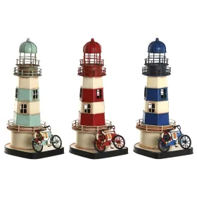 Dekoratīvās figūriņas Home ESPRIT Zils Sarkans Krēmkrāsa Debesu zils 13 x 13 x 32 cm (3 gb.)