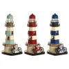 Dekoratīvās figūriņas Home ESPRIT Zils Sarkans Krēmkrāsa Debesu zils 13 x 13 x 32 cm (3 gb.)