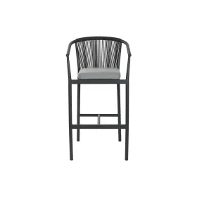 Stool Home ESPRIT Aluminium synthetic rattan 57 x 61 x 108 cm