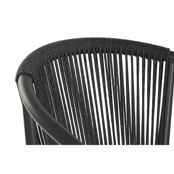 Stool Home ESPRIT Aluminium synthetic rattan 57 x 61 x 108 cm