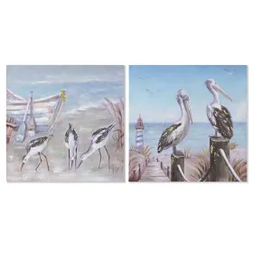 Drobė Home ESPRIT Eglė Drobė 80 x 3 x 80 cm