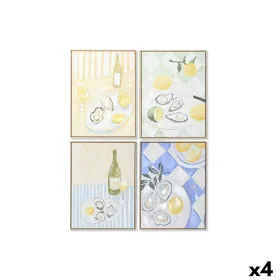 Drobė Home ESPRIT polistirenas Drobė 60 x 4 x 80 cm (4 vnt.)