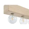 Потолочный светильник Home ESPRIT Белый Чёрный Светло-коричневый Деревянный 50 W 80 x 10 x 30 cm