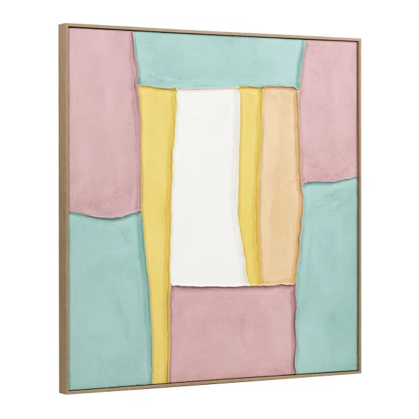 Drobė Home ESPRIT polistirenas Drobė 102 x 4,5 x 102 cm