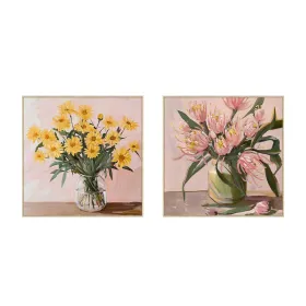 Drobė Home ESPRIT polistirenas Drobė 83 x 4,5 x 83 cm