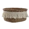 Набор корзин Home ESPRIT Натуральное волокно Boho Изношенный 16 x 16 x 6 cm