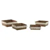 Grozs Home ESPRIT Dabīgā Šķiedra Boho Lietots 26 x 26 x 10 cm